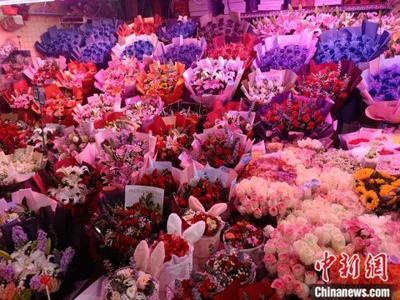 禮品花卉市場升溫，鮮花批發(fā)市場迎銷售高峰